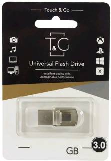 Флешка T&G 104 Metal series 32GB Silver USB 3.0 + USB Type-C TG104TC-32G3