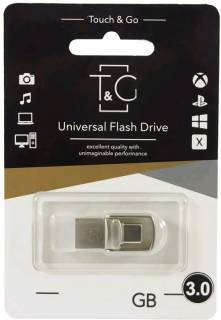 Флеш-память USB T&G 104 Metal series 16GB Silver USB 3.0 + USB Type-C TG104TC-16G3