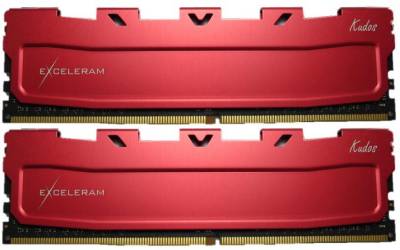 Память Exceleram Kudos Red DDR4 16GB (2x8GB) 3200MHz CL16 Kit EKRED4163216AD