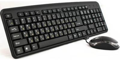 Комплект HQ-Tech KM-102 Black USB/PS2