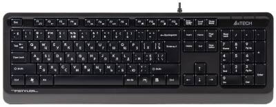 Клавиатура A4Tech Sleek MMedia Comfort FK10 Black/Grey FK10 Grey