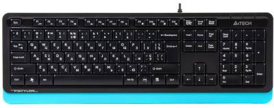 Клавиатура A4Tech Fstyler Sleek MMedia Comfort FK10 Black/Blue 4711421942881