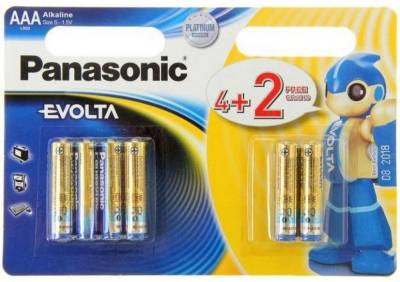 Батарейка Panasonic AAA bat Alkaline 4+2шт EVOLTA LR03EGE/6B2F