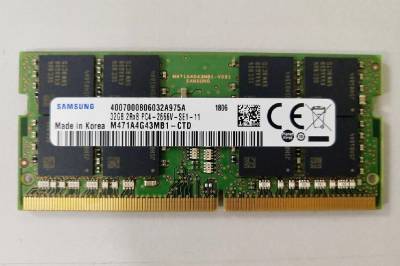Память Samsung So-Dimm Original DDR4 32GB 2666MHz CL19 M471A4G43MB1-CTD