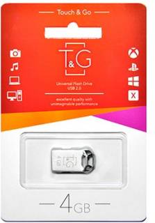 Флешка T&G 110 Metal Series 4GB Silver USB 2.0 TG110-4G