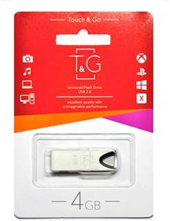 Флеш-память USB T&G 117 Metal Series 4GB Silver USB 2.0 TG117SL-4G