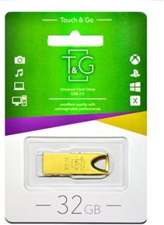 Флеш-память USB T&G 117 Metal Series 32GB Gold USB 2.0 TG117GD-32G