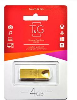 Флеш-память USB T&G 117 Metal Series 4GB Gold USB 2.0 TG117GD-4G