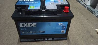 Аккумулятор Exide EFB 70Ah-12v R EL700