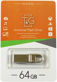 Флешка T&G 027 Metal series 64GB Silver USB 2.0 TG027-64G