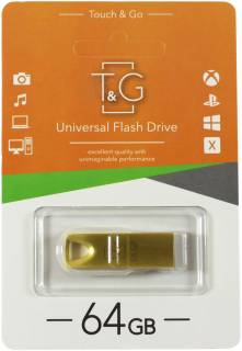 Флеш-память USB T&G 117 Metal series 64GB Gold USB 2.0 TG117GD-64G