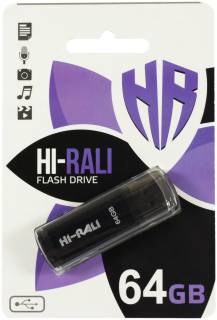 Флешка HI-RALI Stark series 64GB Black USB 2.0 HI-64GBSTBK