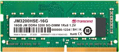 Память Transcend So-Dimm JetRam DDR4 16GB 3200MHz CL22 JM3200HSE-16G