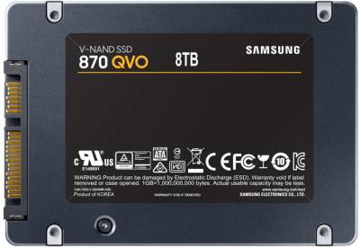 Внутренний HDD/SSD Samsung 870 QVO 8TB QLC V-NAND 4bit MLC MZ-77Q8T0BW