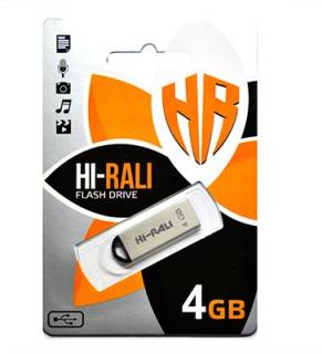 Флеш-память USB HI-RALI Fit Series 4GB Silver USB 2.0 HI-4GBFITSL