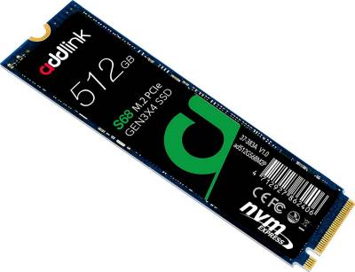 Внутренний HDD/SSD AddLink S68 512GB M.2 2280 NVMe GEN3 x4 3D TLC ad512GBS68M2P