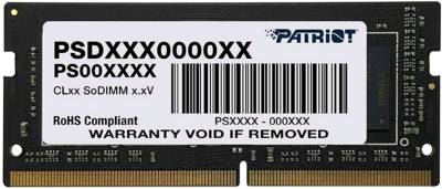 Память Patriot So-Dimm Signature Line DDR4 4GB 2666MHz CL19 PSD44G266682S