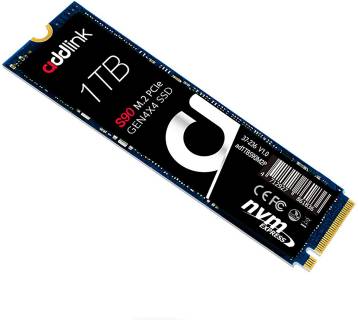Накопитель AddLink S90 1TB M.2 2280 NVMe 1.3 PCIe GEN4 x4 3D TLC ad1TBS90M2P