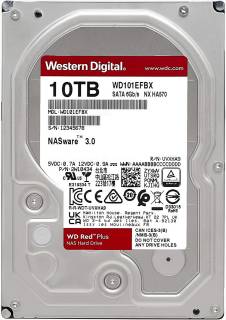 Внутренний HDD/SSD Western Digital WD Red Plus 10TB 7200rpm 256MB WD101EFBX