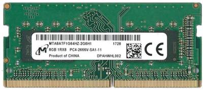 Память Micron So-Dimm DDR4 8GB 2666MHz CL19 MTA8ATF1G64HZ-2G6H1