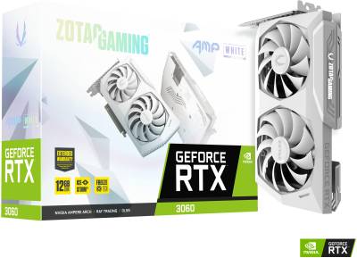 Видеокарта ZOTAC GAMING GeForce RTX 3060 AMP White Edition 12GB ZT-A30600F-10P