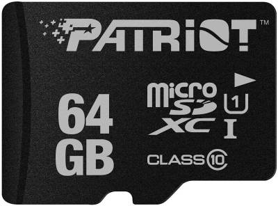 Флеш-карта Patriot microSDXC LX Series 64GB PSF64GMDC10