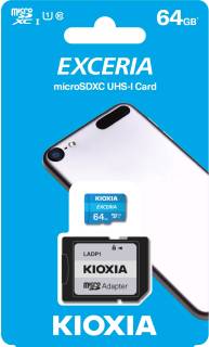 Флеш-карта Kioxia microSDXC Exceria 64GB + Adapter LMEX1L064GG2