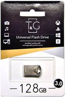 Флешка T&G 106 Metal series 128GB Silver USB 3.0 TG106-128G3