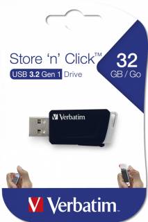 Флеш-память USB Verbatim Store n Click 32GB Black USB 3.2 49307