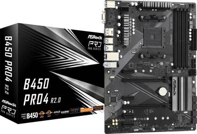 Материнская плата ASRock B450 Pro4 R2.0