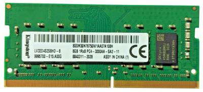 Память Kingston So-Dimm DDR4 8GB 3200MHz CL22 LV32D4S2S8HD-8