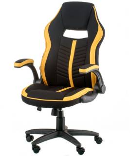Кресло Special4You Prime Black/Yellow E5548