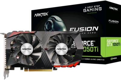 Видеокарта Arktek GeForce GTX 1050 Ti Dual Fan 4GB AKN1050TID5S4GH1