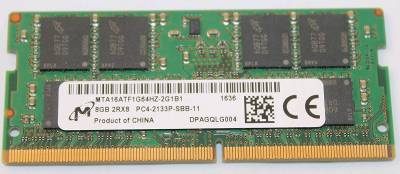Память Micron So-Dimm DDR4 8GB 2133MHz CL15 MTA16ATF1G64HZ-2G1B1