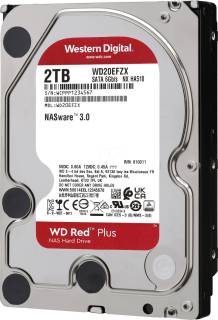 Накопитель Western Digital WD Red Plus 2TB 5400rpm 128MB WD20EFZX