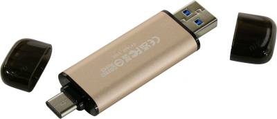 Флешка Transcend JetFlash 930C 128GB Gold-Black USB 3.2 Type-C TS128GJF930C