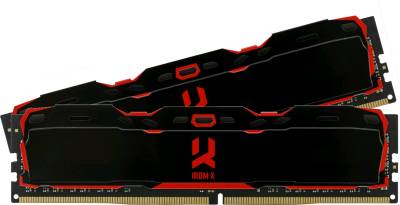 Оперативная память Goodram IRDM X Black DDR4 16GB (2x8GB) 3200MHz CL16 Kit IR-X3200D464L16SA/16GDC