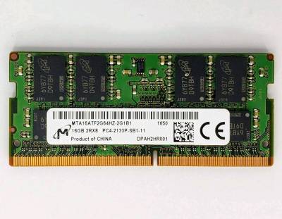 Оперативная память Micron So-Dimm DDR4 16GB 2133MHz CL15 MTA16ATF2G64HZ-2G1B1