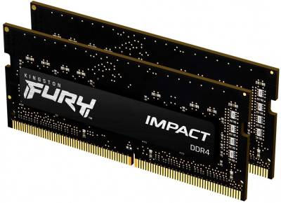 Оперативная память Kingston So-Dimm HyperX Fury Impact DDR4 16GB (2x8GB) 2666MHz CL15 Kit KF426S15IBK2/16