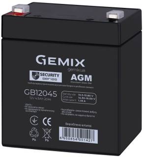 Аккумуляторная батарея Gemix GB12045 AGM