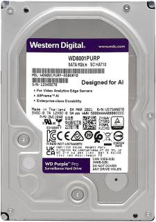 Внутренний HDD/SSD Western Digital WD Purple Pro 8TB 7200rpm 256MB WD8001PURP