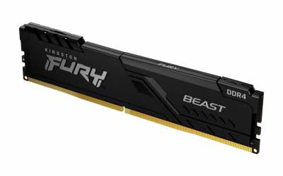 Оперативная память Kingston Fury Beast Black DDR4 16GB 3200MHz CL16 KF432C16BB/16