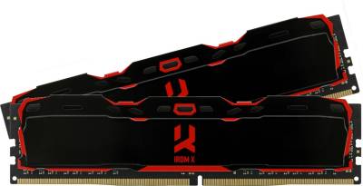 Память Goodram IRDM X Black DDR4 32GB (2x16GB) 3200MHz CL16 Kit IR-X3200D464L16A/32GDC