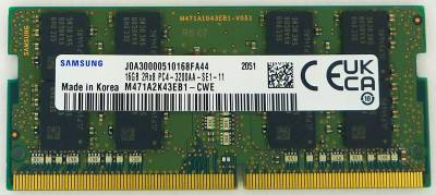 Память Samsung So-Dimm DDR4 16GB 3200MHz CL22 M471A2K43EB1-CWE