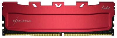 Память Exceleram Kudos Red DDR4 8GB 2666MHz CL19 EKBLACK4082619A