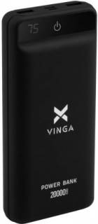 Дополнительные внешние аккумуляторы Vinga 20000 mAh QC3.0 Display VPB2QLSBK