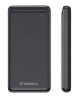 Павербанк ColorWay Slim 10000mAh Black CW-PB100LPG3BK-PD