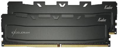 Память Exceleram Black Kudos DDR4 64GB (2x32GB) 3200MHz CL22 Kit EKBLACK4643222CD
