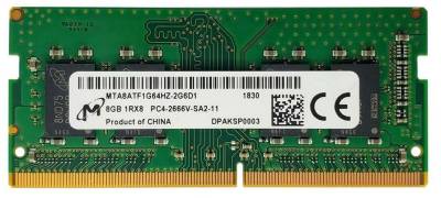 Память Micron So-Dimm DDR4 8GB 2666MHz CL19 MTA8ATF1G64HZ-2G6D1