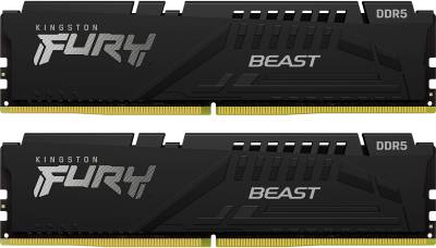 Память Kingston Fury  Beast Black DDR5 32GB (2x16GB) 5600MHz CL40 Kit KF556C40BBK2-32